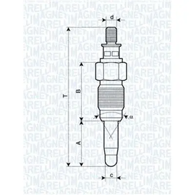 Bujía de precalentamiento MAGNETI MARELLI 062900056304 Última Versión